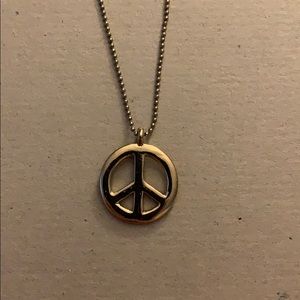 Peace sign necklace